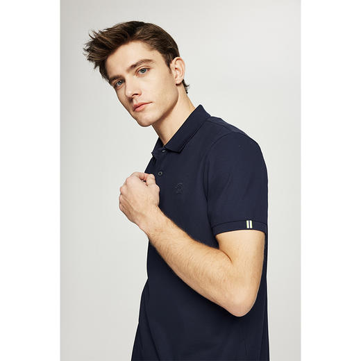 【抗起球】德鲨鲨鱼男士短袖翻领T恤2026夏新款商务POLO衫 商品图1