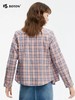 波顿女士春夏季粉蓝白色格子长袖衬衫高端美式休闲衬衣LS060125 商品缩略图3