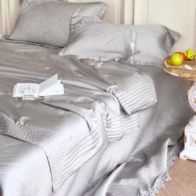 罗曼罗兰高端花边天丝床盖240x260cm