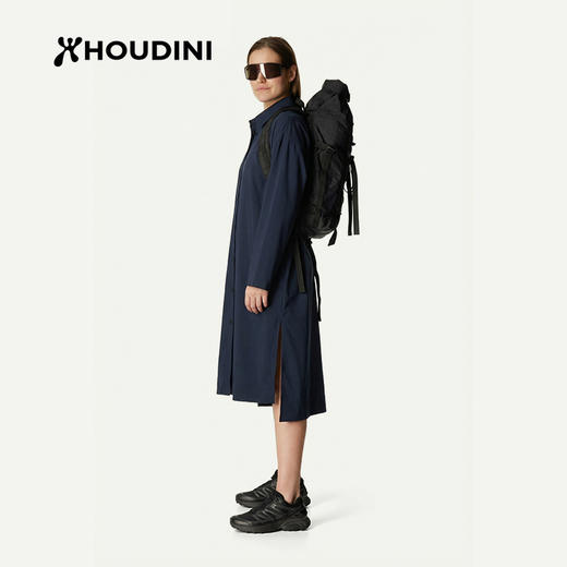 HOUDINI胡丁尼Route Shirt Dress路径女户外夏中长款衬衫长裙 860068 商品图4