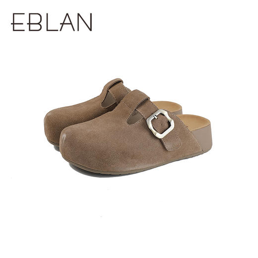 【上新】伊伴2026夏季慵懒松弛感舒适实穿厚底勃肯拖B26257060 商品图4