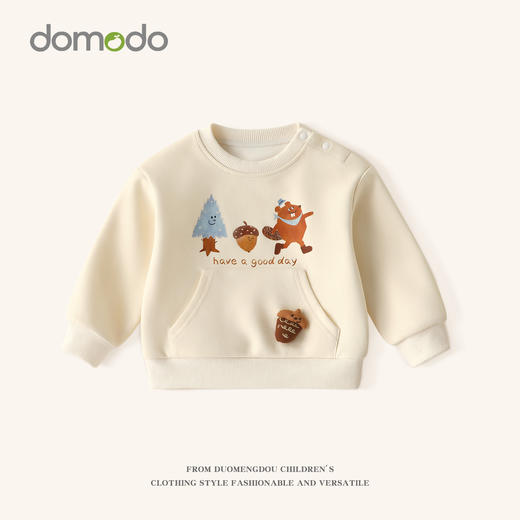 春节不打烊【柔软亲肤面料❗️卡通可爱印花】哆萌豆儿童款女孩卫衣春秋装新品女童休闲卡通印花女童上衣。jd 商品图1