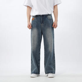 直筒洗水牛仔长裤-纪念日百货门店同款169251331