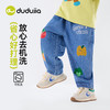 嘟嘟家男童牛仔裤26春季新款儿童卡通裤子春装女童休闲裤洋气童装F6AKZ044 商品缩略图3
