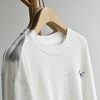丁摩 【竹节棉衫】新款竹节棉微透长袖中长马t恤女装白色上衣打底衫5ZF-C013 商品缩略图1