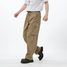 抽绳带盖大口袋工装布制裤-纪念日百货门店同款169448118