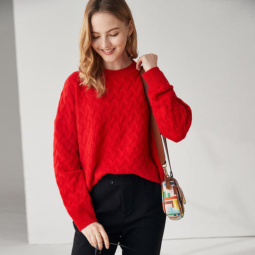 PALUOPO/PL圆领女衫ET20206R-C/约重350g帕罗 商品图7