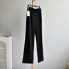 丁摩 【西装阔腿裤】女装春新品显瘦垂感拖地直筒休闲西裤阔腿裤5ZF-C332 商品缩略图2