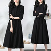 丁摩 连衣裙女新款春秋长袖贵夫人品牌高端洋气中年裙子5ZF-826 商品缩略图1