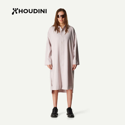 HOUDINI胡丁尼Route Shirt Dress路径女户外夏中长款衬衫长裙 860068 商品图0