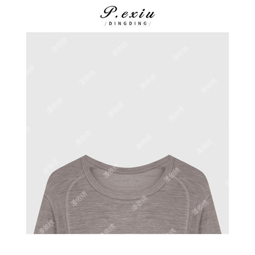 04-6潘依绣丁丁宠粉极简小众设计圆领上衣T恤Q6214 商品图2