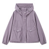 百媚生 连帽短款风衣外套休闲夹克上衣BKYWL1961 商品缩略图4