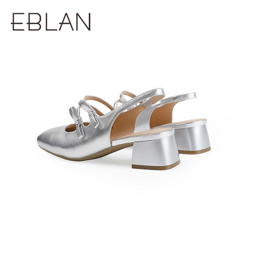 【上新】伊伴2026夏季甜美法式双条带简约设计玛丽珍B26236818 商品图3