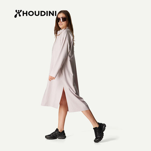HOUDINI胡丁尼Route Shirt Dress路径女户外夏中长款衬衫长裙 860068 商品图1