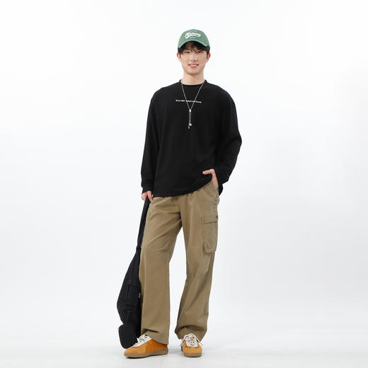 抽绳带盖大口袋工装布制裤-纪念日百货门店同款169448118 商品图3