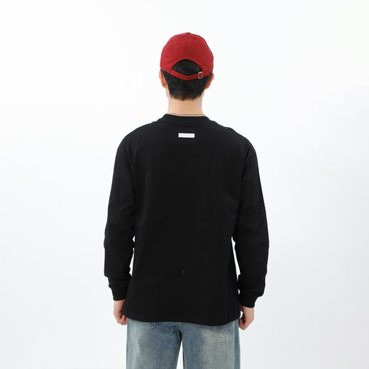 多色圆领基础纯色长袖T恤-纪念日百货门店同款169250865 商品图3