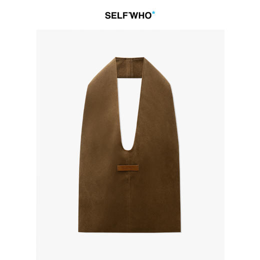 SELFWHO复古麂皮感手提包女2026春新款小众通勤百搭大容量单肩包 商品图0