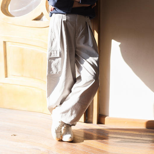 特绽放041朵/"马力十足"工装裤·莱赛尔棉斜纹宽松抽绳收脚休闲裤 商品图1