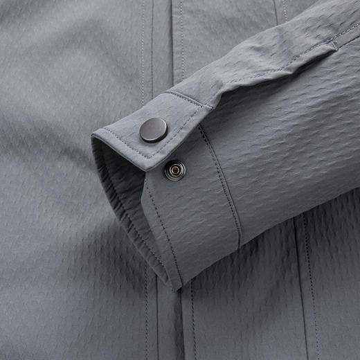 【易打理】圣得西翻领商务夹克男士外套2026新款春季肌理面料上衣 商品图10