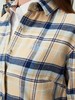 波顿女士秋冬季翻领磨毛长袖格子衬衫合身通勤休闲舒适百搭衬衣LS093325 商品缩略图3