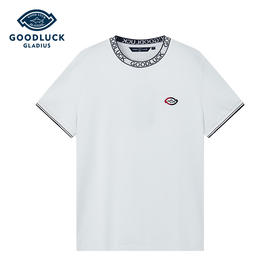 德鲨鲨鱼白色短袖圆领T恤男青年2026夏新款休闲上衣打底衫