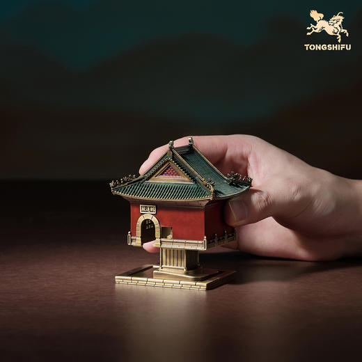 铜师傅 见微系列《武当联名升运殿》客厅铜建筑摆件 家居工艺品 商品图4