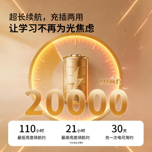 新品双倍积分🔥OPPLE欧普照明明恒折叠台灯充电调光调色 商品图1