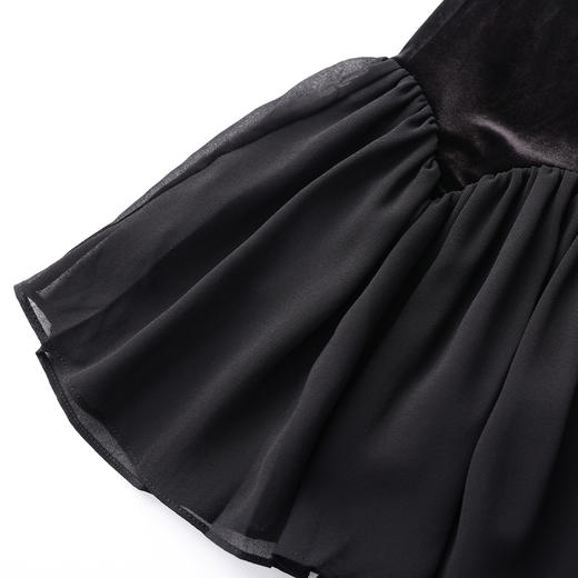 「高货wl」全新升级【铂金会员183/天猫239/差价56】(50044)洛诗琳法式花边拼接丝绒半身裙2026春季新款显瘦鱼尾裙 商品图2