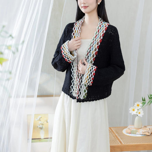 苏苏姐家浮光开衫手工DIY编织钩针羊毛线衣服毛线团自制材料包 商品图2