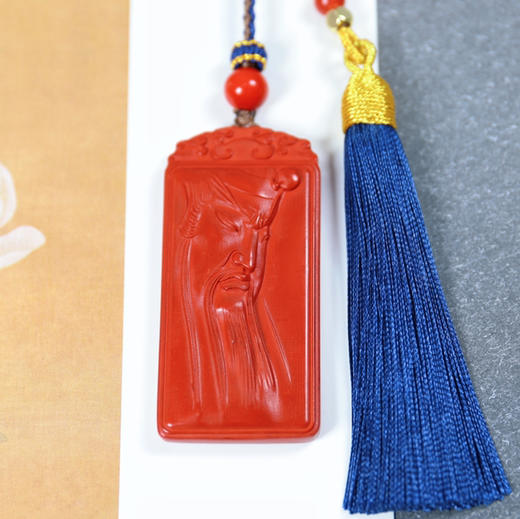 朱砂武财神挂饰、车挂 商品图3