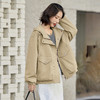 百媚生 连帽短款风衣外套休闲夹克上衣BKYWL1961 商品缩略图2