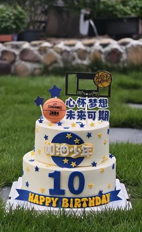 加油少年双层蛋糕（备注好数字几）