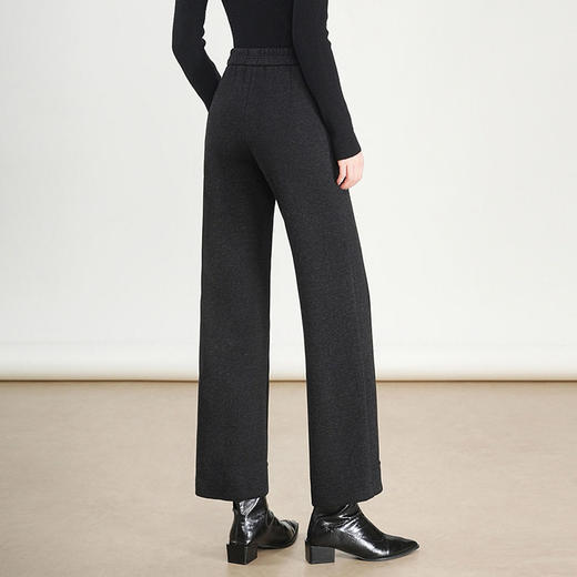 「自」全新升级【铂金会员183/天猫239/差价56】(51118)洛诗琳简约高腰垂感阔腿裤2026新款窄版遮胯直筒休闲裤女 商品图2