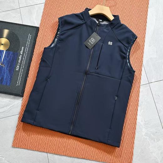 KOLONSPORT26年春季秋季可隆男女同款立领软壳加绒户外休闲防水防风马甲背心 商品图3