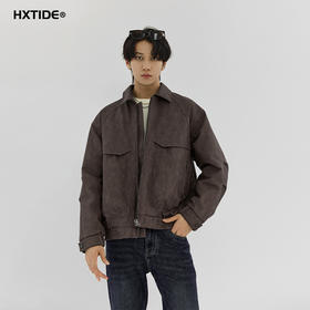 【断码清仓】HX 冬季短款翻领皮羽绒服90绒轻奢质感S100544065101/02