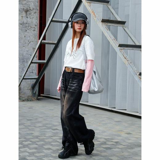 潮流猫爪直筒牛仔裤-纪念日百货门店同款169264765 商品图2