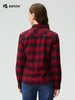 【抗菌防臭】波顿女士秋冬季翻领磨毛长袖格子衬衫休闲通勤百搭舒适衬衣LS100325 商品缩略图2