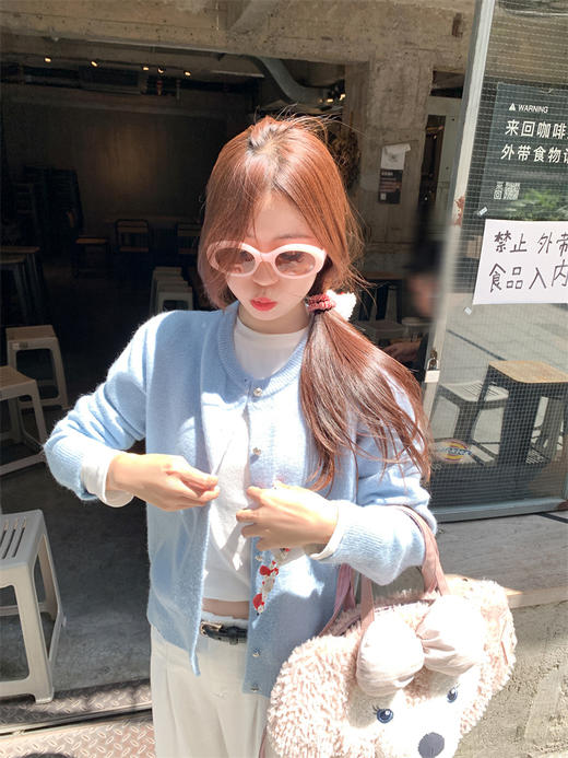 <曾小咸推荐>2.7现货秒杀 ！微信超特价！4色韩系圆领毛衣开衫 日常149.99 立减70 秒杀79.99！！ 商品图4