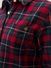【抗菌防臭】波顿女士秋冬季苏格兰格纹磨毛长袖衬衫通勤休闲衬衣LS088325 商品缩略图4