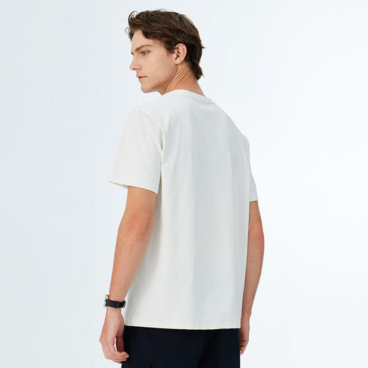 德鲨2026夏新品休闲打底衫男青年时尚简约上衣短袖圆领T恤 商品图4