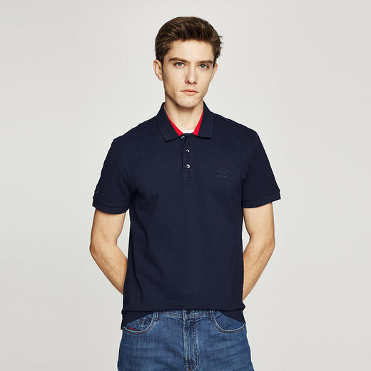 德鲨鲨鱼棉质短袖POLO衫男青年2026夏新款休闲上衣翻领T恤 商品图2