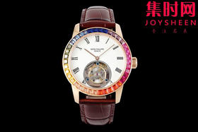 RMS百达翡丽古典陀飞轮系列 彩虹圈 真陀飞轮 男士腕表 表径42mm 搭载高端定制手动陀飞轮机械机芯