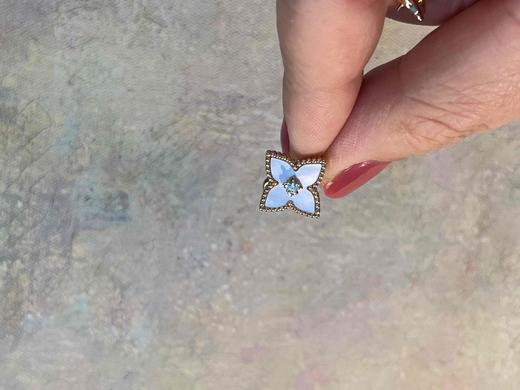 好运连连 天然贝母耳扣 银镀金耳扣  非质量问题 不退不换 商品图1