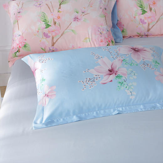 【春上新】10楼堂皇  天丝四件套-时光绽放   220*240c'm  吊牌价1478元    活动价199元 商品图1