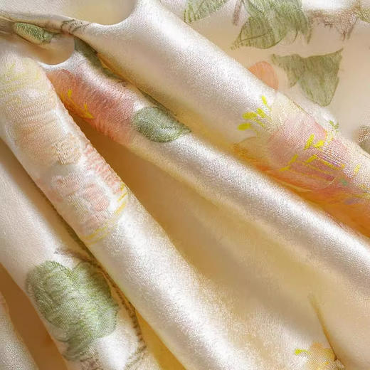 丁摩 小香风衬衫女夏季新款宽松复古提花新中式植物花卉轻国风上衣5ZF-298 商品图2