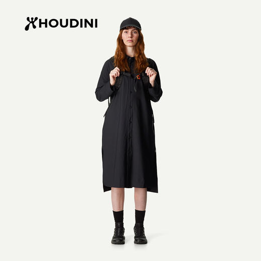 HOUDINI胡丁尼Route Shirt Dress路径女户外夏中长款衬衫长裙 860068 商品图6