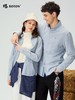 【抗菌防臭】波顿女士秋冬季翻领磨毛长袖纯棉条纹衬衫宽松休闲舒适百搭衬衣LS101325 商品缩略图3