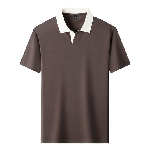 220g拼接插色抗菌短袖POLO衫男士休闲轻奢T恤 	 YD-2288 商品图3