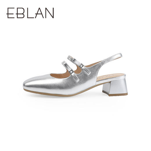 【上新】伊伴2026夏季甜美法式双条带简约设计玛丽珍B26236818 商品图1