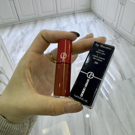 阿玛尼GIORGIO ARMANI · 红管唇釉丝绒哑光口红滋润经典正红400 206 正品1.5ml 小样 商品图1